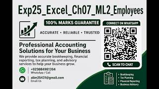 Exp25_Excel_Ch07_ML2_Employees | Exp25 Excel Ch07 ML2 Employees | ML2_Employees