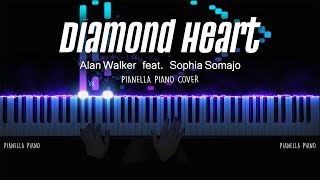 Alan Walker - Diamond Heart (Piano Cover by Pianella Piano) [ft. Sophia Somajo] chords