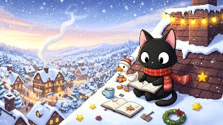 Winter Lofi Rooftop with Cat & Duck ❄️ Cozy Beats for Study, Relax & Focus