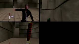 GoldenEye 007 (N64) - Multiplayer - Temple - LTK Throwing Knives
