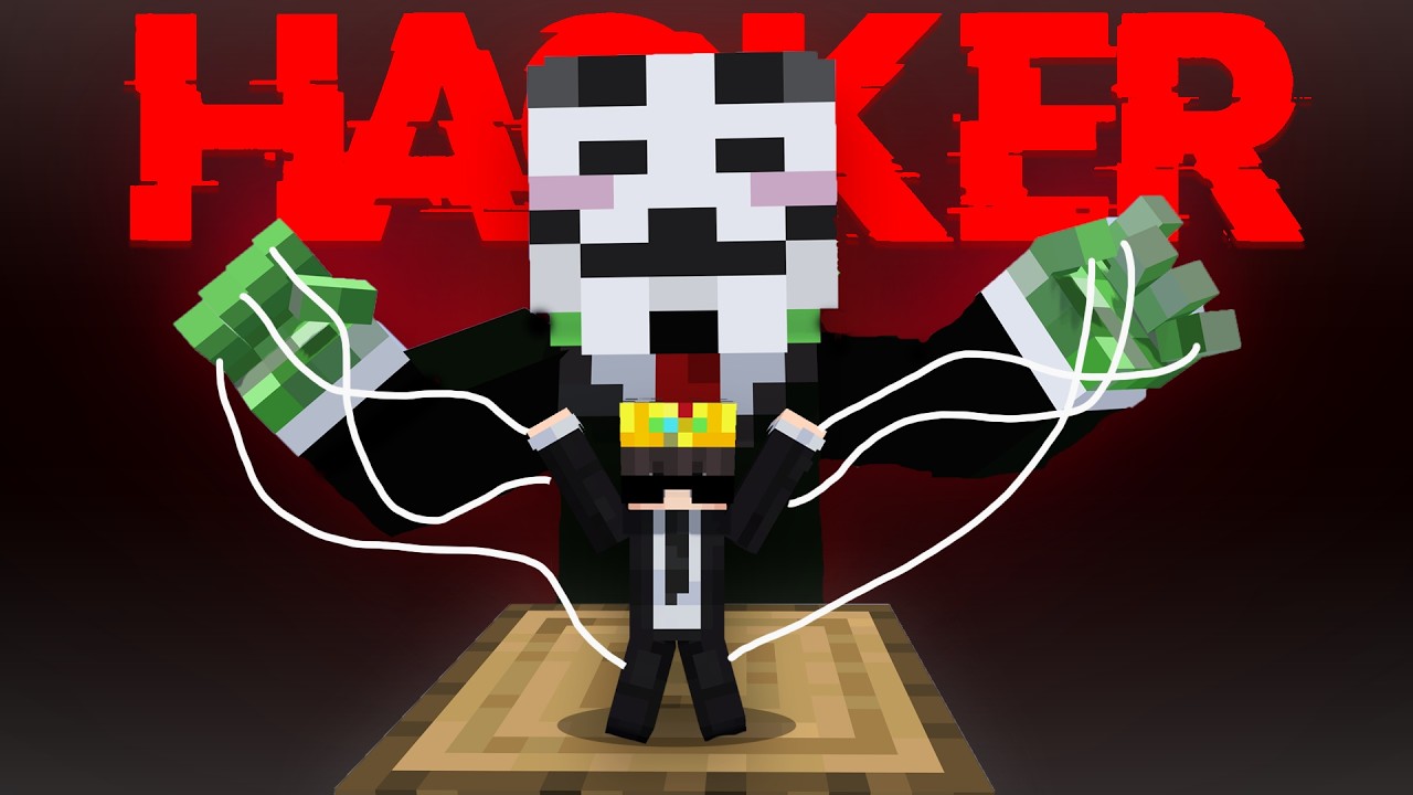 I Survived a SECRET HACKERS Server in Minecraft for 24 Hours