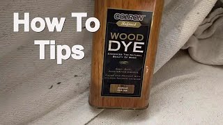 Applying Water Based Wood Dye To Spindles