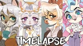 ✧ SPEEDPAINT✧ Anthro Chibis