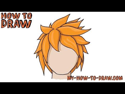 Step 1 How to Draw Anime / Manga Hair Sytles with Drawing Tutorials - How  to Draw Step by Step Drawing Tutorials