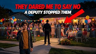 My Family Planned a 52-Person Party in My Backyard, Dared Me to Say No — A Deputy Met Them at the Ga