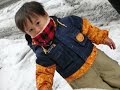 プーさんのスキーウェアで雪遊び(*^ ^*)　ゆうとん 2歳　2015.01.30