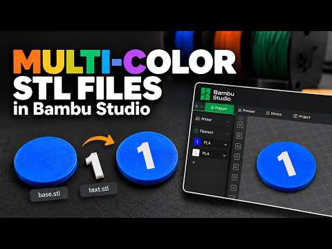 How to Import Multi-Color STL Files in Bambu Studio | Quick Tutorial