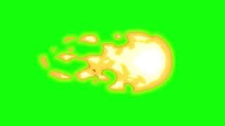 Огонь №24 Анимация Спецэффект Пламя Зеленый фон