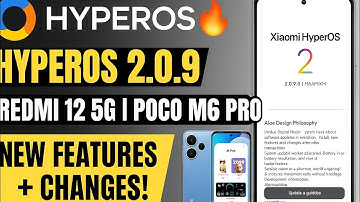 HyperOS 2.0.9.0 Update 🔥 Redmi 12 5G & POCO M6 Pro 5G – Full Features & Changes!