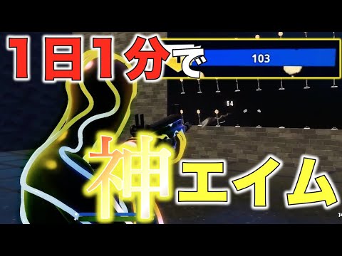 １００点取れたら対空・追いエイム技術が爆上がり！エイムが良くなる方法を紹介！【フォートナイト】【ネフライト】【エイム練習】【初心者必見】【WOODS】