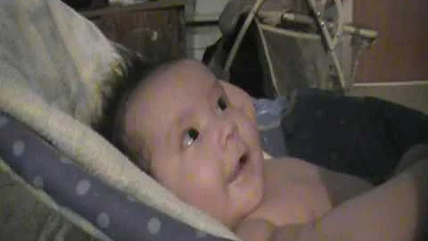 Lil miss halle laughing away at 3months so cute