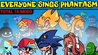 Friday Night Funkin' Everyone Sings Phantasm | Chaos Nightmare (Sonic vs Fleetway) (FNF Mod)