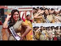 Miss universe harnaaz kaur dances to punjabi tunes at the 39th battalion itbp official event
