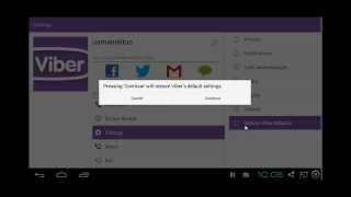 How to restore default settings in viber