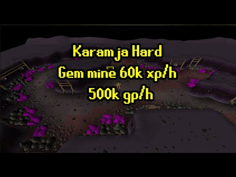 Gem mining  for XP and GP [OSRS] [Mining Guide] [60k XP/h / 500k gp/h]