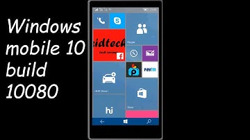 Windows 10 Mobile update 3 Build 10080 on Lumia 630