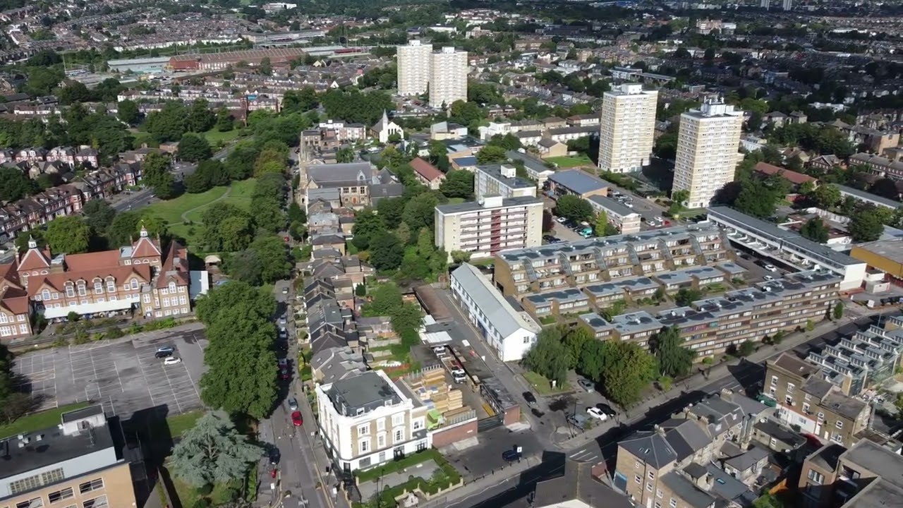 Drone footage of White Hart Lane Recreation Ground