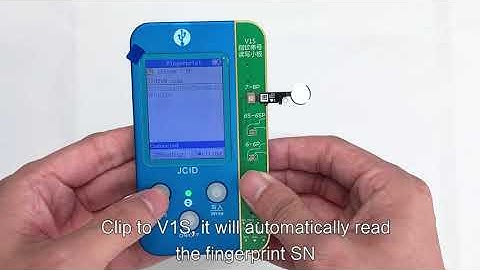 JC V1S fingerprint serial number read & write operation