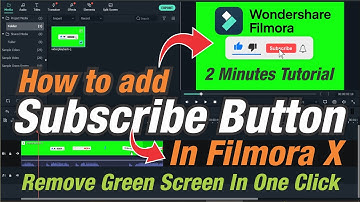 How to add animated Subscribe button to Youtube video in Filmora? Filmora X Tutorial for Beginners