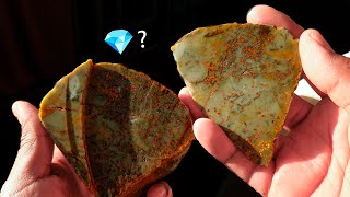 ESTA ROCA parece Jade! como reconocer piedras valiosas | cortar piedra