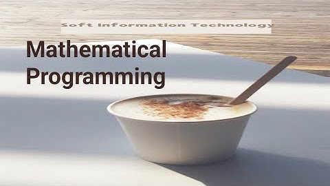 Mathematical Programmiering