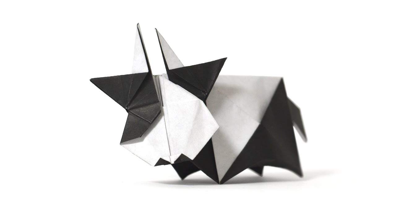 Оригами корова