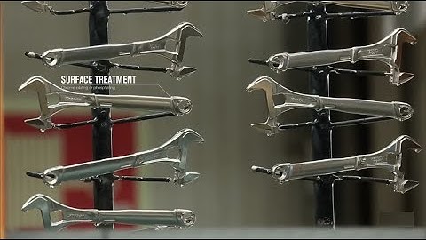 Explore a modern production line of hand tools. Producing screwdrivers, wrenches, hand pliers