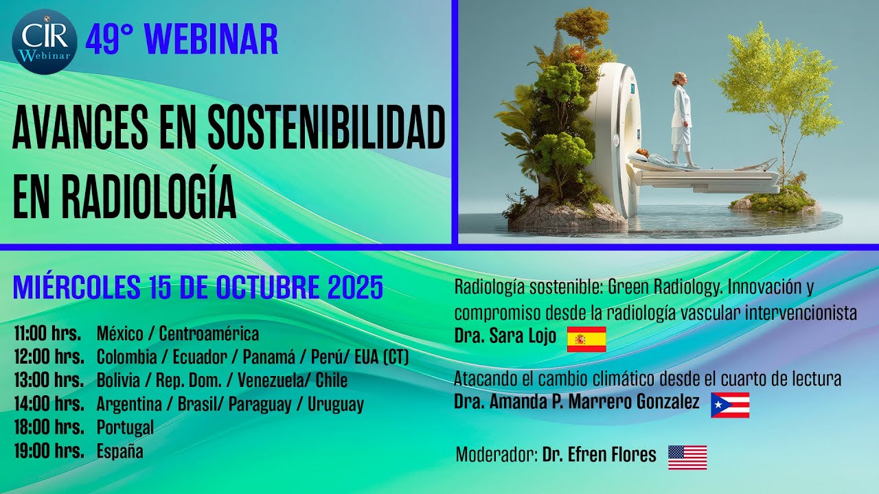 Avances en sostenibilidad en radiología - 49o Webinar