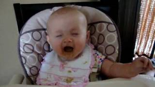 Baby doesn't like peas