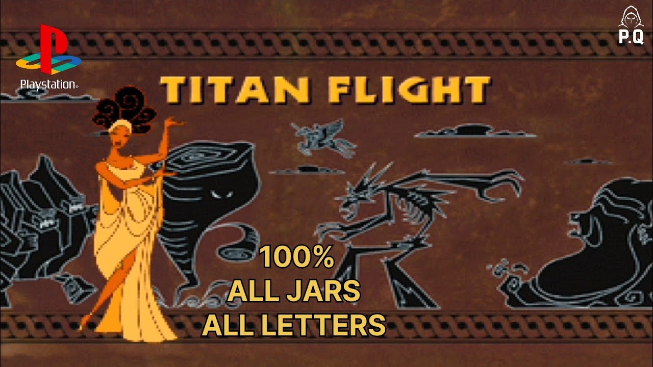 Disney Hercules - Titan flight | 100% all letters and jars (PS1)