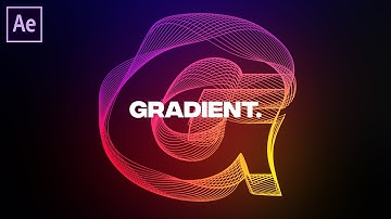 Gradient Typography Animation in After Effects Tutorial - Free Preset