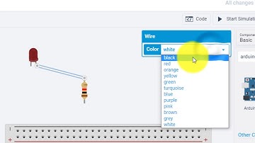 How to glow LED in tinkercad
