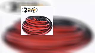 Funlove 32Ft Universal Car Weather Stripping Self Adhesive Automotive Door Rubber Weather Draft Seal