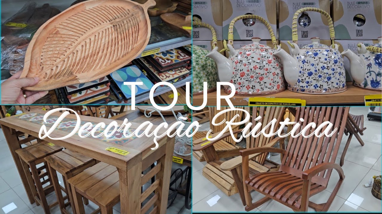 LINDAS PEÇAS DE DECORAÇÃO E MÓVEIS DE MADEIRA NA PRACA 2