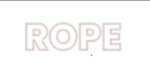 1.83How to use rope pattern in text in adobe illustrator. Adobe illustrator tutorials.