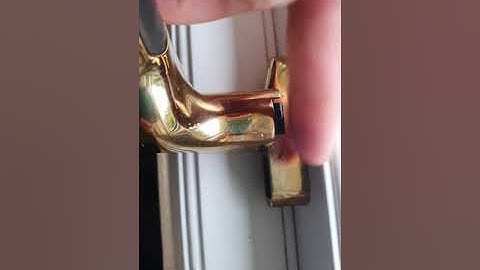How to unlock an espag handle on a hinged window that is stuck shut.