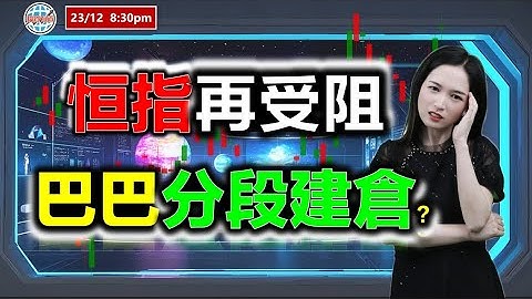 AI投資有道-港股美股研究 I 恆指再受阻，巴巴分段建倉？ #恒指 #阿里巴巴