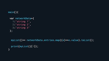 Dart | Flutter Convert from Map to List