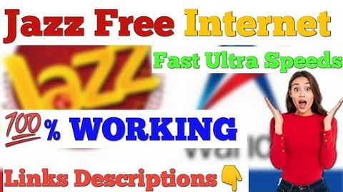 Jazz Unlimited Free Internet Ultra Fast Speeds|By Tech AK Hacker