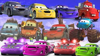 Looking For Disney Pixar Cars Lightning Mcqueen, Rip Clutchgoneski, Hudson Hornet, Snot Rod, Mater