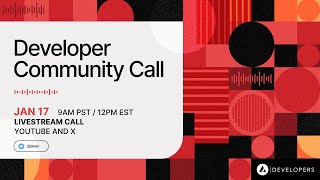 Avalanche Developer Community Call: Jan 17th