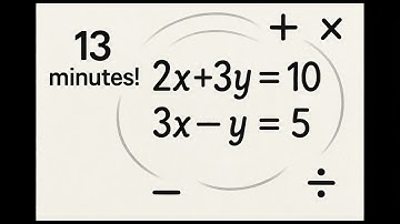Algebra 1: Simultaneous Equations (In 13 Minutes!)