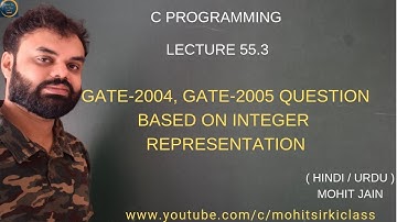 C PROGRAMMING LECTURE 55.3 (HINDI/URDU) GATE COMPUTER SCIENCE QUESTIONS BY MOHIT JAIN