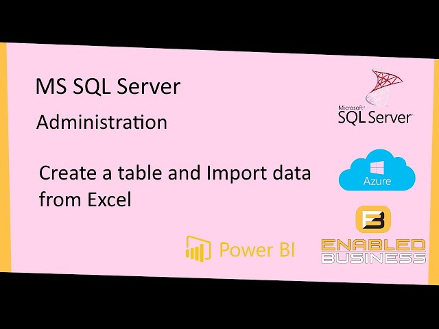How To Create Table In Sql Using Data From Excel - Infoupdate.org
