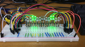 秋月電子通商の8ビットシフトレジスタSN74HC595Nを二つ連結してArduinoで16個のLEDを光らせる