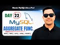 L22: SQL Aggregate Functions | MAX(), MIN(), AVG(), SUM(), COUNT() | Class 12 Semester 4 COMA & COMS