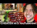 Cheater vs 5 youtuberw w csgo