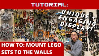 How To: Mount LEGO Models on the wall for Unique Displays! Ninjago, Exo-Force, Batman, Star Wars, ++