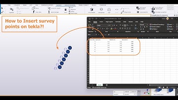 How to Insert survey points coordinations in tekla