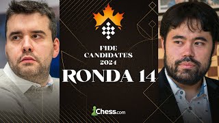 Torneo de Candidatos 2024 ÚLTIMA RONDA | Gukesh LÍDER, Nakamura y Nepo OBLIGADOS A GANAR